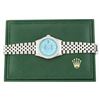 Image 5 : Rolex Men's Stainless Steel Diamond Datejust Wristwatch with Rolex Box
