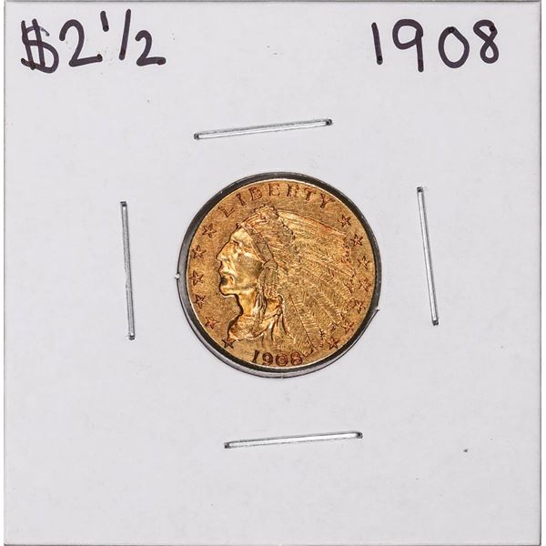 1908 $2 1/2 Indian Head Quarter Eagle Gold Coin