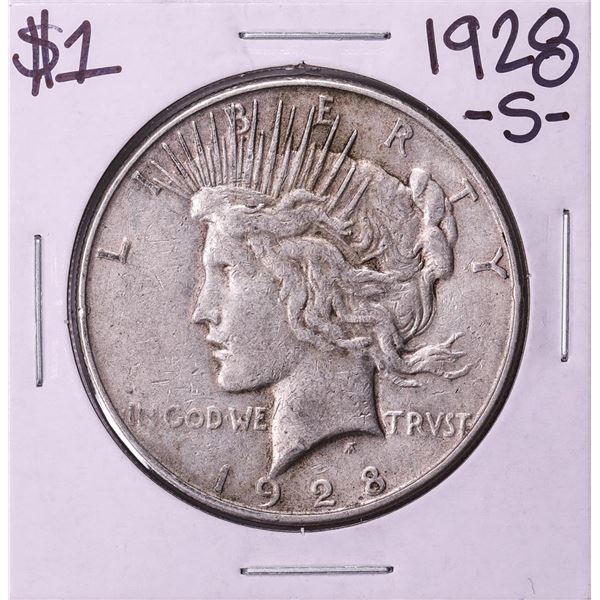 1928-S $1 Peace Silver Dollar Coin