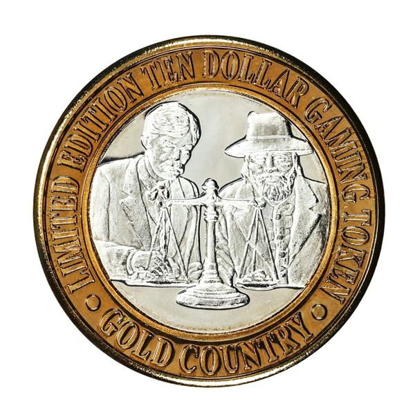 .999 Fine Silver Gold Country Motor Inn Elko, Nevada $10 Limited Edition Gaming Token