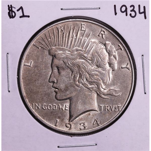 1934 $1 Peace Silver Dollar Coin