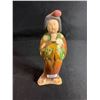 Image 1 : SAN T'SAI GLAZED POTTERY LADY FIGURE