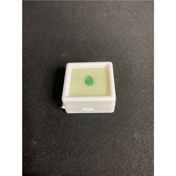 EMERALD 0.60CT, 7.50 X 5.05 X 2.62MM, PEAR CUT, VS, BRAZIL, UNTREATED