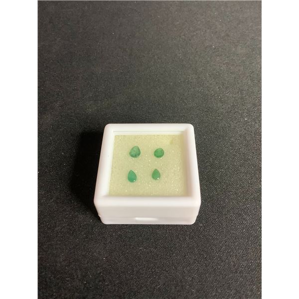 EMERALD 0.545CT, VARIOUS SIZES, PEAR CUT, SI-VS, BRAZIL, UNTREATED