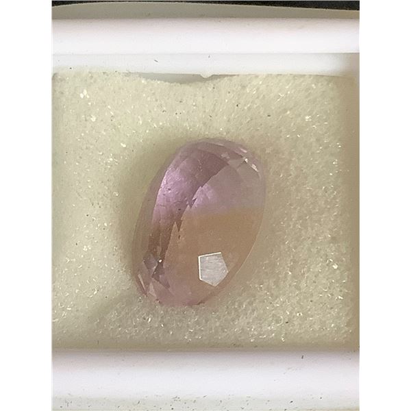 AMETRINE (AMETHYST & CITRINE) 6.725CT, 14.50 X 10.00 X 7.16MM, OVAL CUT, LOUPE CLEAN, BRAZIL,