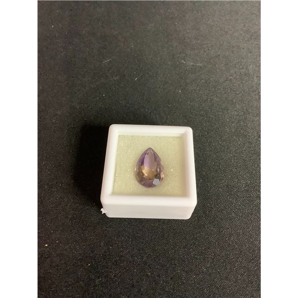 AMETRINE (AMETHYST & CITRINE) 5.445CT, 14.63 X 9.70 X 6.86MM, PEAR CUT, LOUPE CLEAN, BRAZIL,