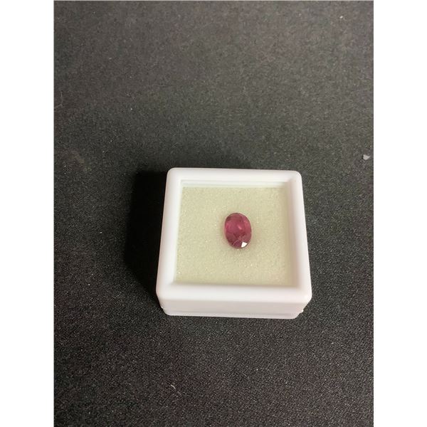 NATURAL RUBY 2.075 CT, 8.25 X 5.63 X 4.55 MM, OVAL CUT, I, MADAGASCAR, G.F. TREATMENT