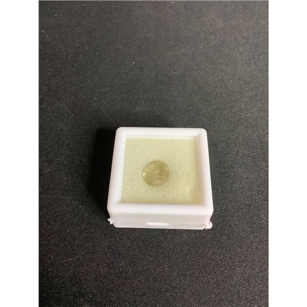 YELLOW WHITE SAPPHIRE 3.22CT, 8.86 X 7.98 X 5.27 MM, OVAL CUT, I, MADAGASCAR, UNTREATED