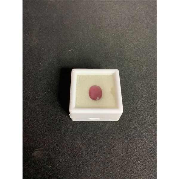 NATURAL RUBY 2.995 CT, 9.91 X 7.94 X 3.39 MM, OVAL CUT, SI, MADAGASCAR, G.F TREATMENT