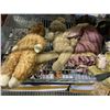 Image 3 : SHELF LOT OF VINTAGE STUFFED ANIMALS, MY LIFE DOLLS, ROLLERSKATER, AND HAIR STYLIST