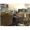 Image 1 : SHELF LOT OF WICKER BASKETS