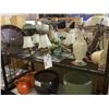 Image 1 : SHELF LOT OF CEILING LIGHT FIXTURES, LAMPS, AND MORE