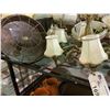 Image 2 : SHELF LOT OF CEILING LIGHT FIXTURES, LAMPS, AND MORE