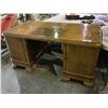 Image 1 : ANTIQUE WALNUT DOUBLE PEDESTAL DESK