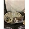 Image 2 : ASSORTED CRYSTAL ASHTRAYS, PINWHEEL CRYSTAL CONTAINER, CIGAR CUTTER, & MORE