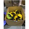 Image 3 : BOX OF HARD HATS, AND HI VIS SAFETY VESTS