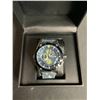 Image 2 : NEW MEN'S LATOR CALIBRE L9180 CHRONOGRAPH WATCH, 42 MM CASE, BLUE DIAL WITH YELLOW