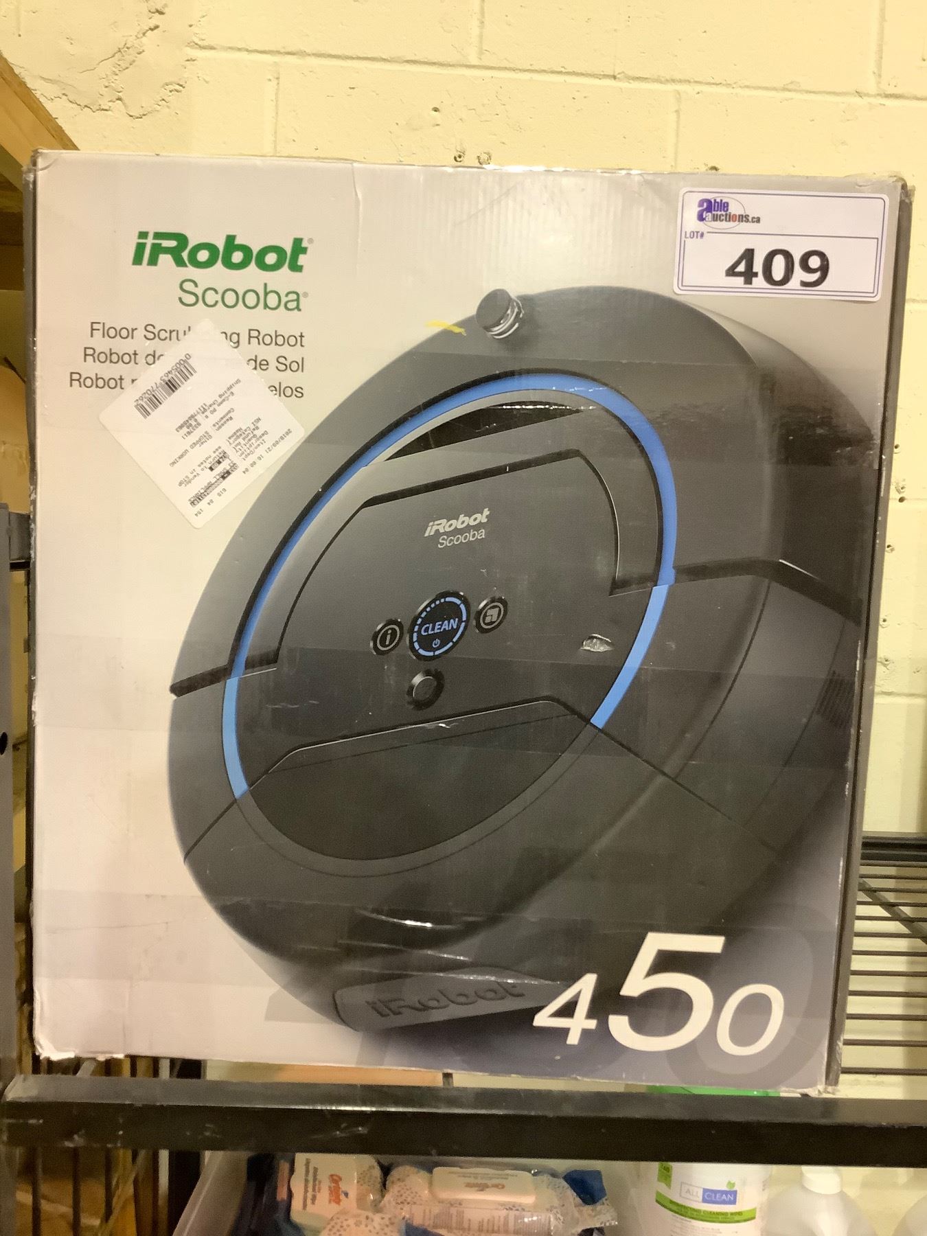 Robot R&b 450 IROBOT SCOOBA MODEL 450 FLOOR SCRUBBING ROBOT