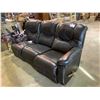 Image 1 : BLACK RECLINING SOFA