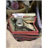 Image 3 : ENDURA BRACKETS, FACE MASKS, TOOL BAG, LIQUIDS (OILS AND MORE) & ASSORTED TOOLS