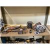 Image 1 : ASSORTED CORDLESS RIGID TOOLS (DRILL, FAN, CIRCULAR SAW, JOBMAX CONSOLES) 3 BATTERIES, & CORDED