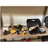 Image 1 : 3 CORDLESS DEWALT TOOLS (2 DRILLS & MULTI-TOOL) CARRYING CASE, BATTERY CHARGER,