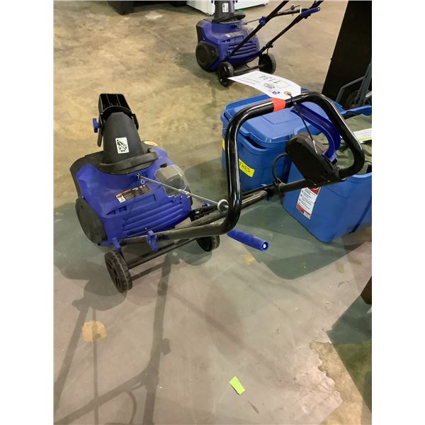 SNOW JOE ELECTRIC SNOW BLOWER NO BATTERY