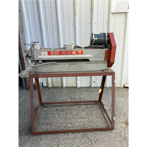 WILDER MFG. CO. INC. SHEET SLITTER WITH STAND