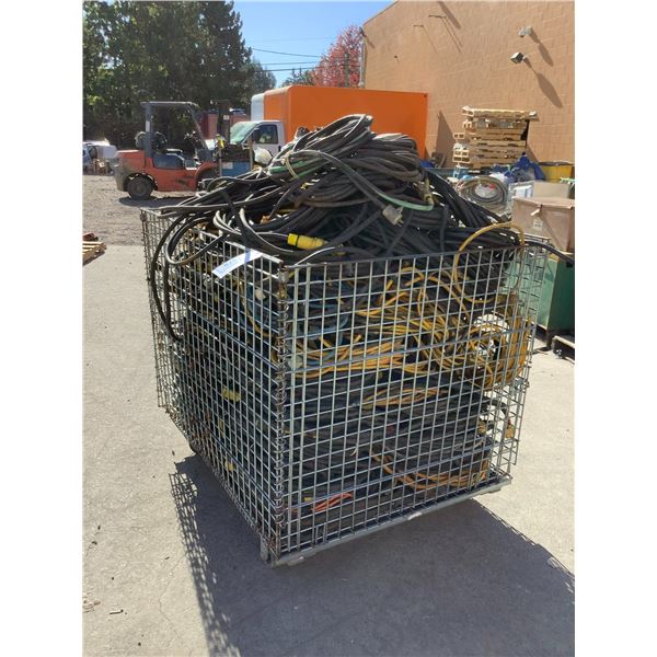 BIN OF CONTRACTOR EXTENSION CORDS (VARIOUS LENGTHS) *BIN NOT INCLUDED*