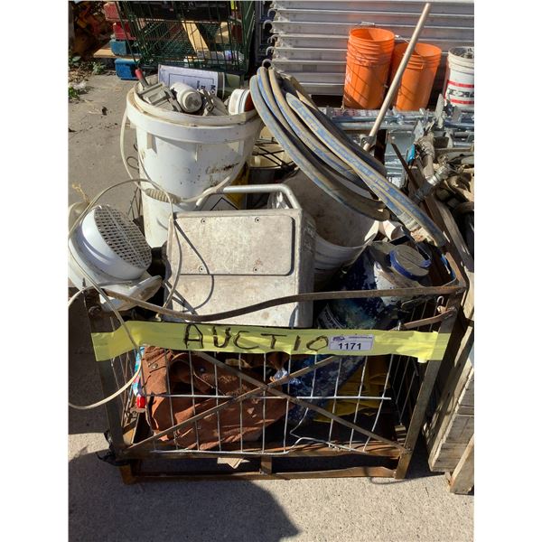 BIN OF ELECTRICAL, AIRLINE SPLITTERS, GROMMETS, AND MORE