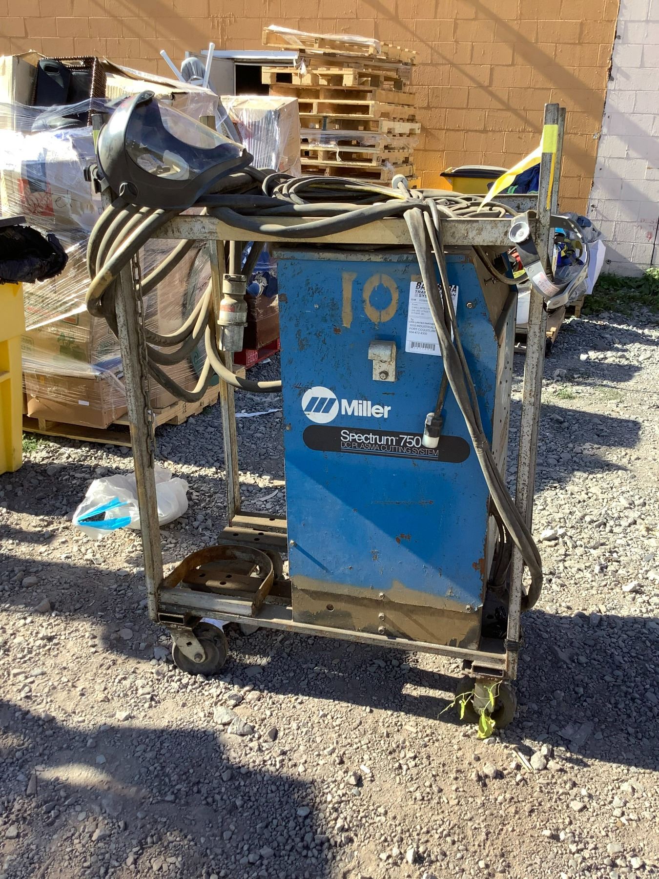 MILLER SPECTRUM 750 DC PLASMA CUTTING SYSTEM *WORKING ORDER UNKNOWN