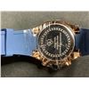 Image 2 : *NEW* MEN'S RUCKSTUHL CHRONOGRAPH R500 WATCH  BLUE DIAL  3ATM WATER RESISTANT - RUBBER STRAP