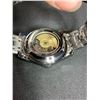Image 2 : *NEW* MEN'S TALIS CO 7820 AUTOMATIC WATCH  BLACK SKELETON DIAL AND CASE  STAINLESS STEEL STRAP