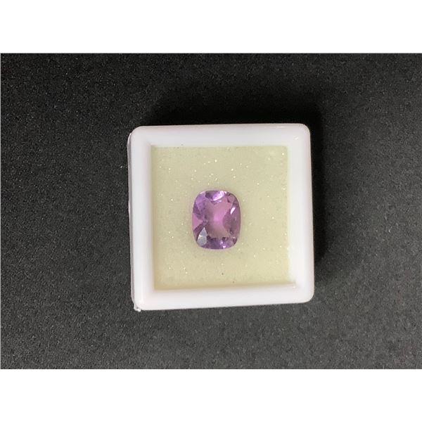 NATURAL AMETHYST 2.73CT, 9.66 X 8.03 X 5.45MM, CUSHION CUT, LOUPE CLEAN, BRAZIL, UNTREATED