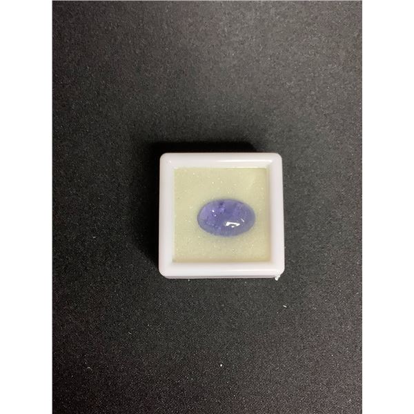 NATURAL TANZANITE 6.70CT, 14.18 X 9.30 X 5.27MM, OVAL CABOCHON, SI, TANZANIA