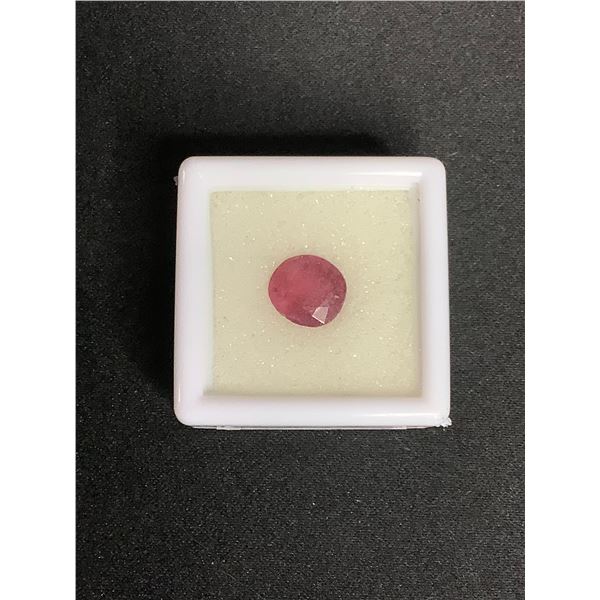 NATURAL RUBY 2.505CT, 8.45 X 7.73 X 4.33MM, OVAL CUT, SI, MADAGASCAR, GF TREATMENT