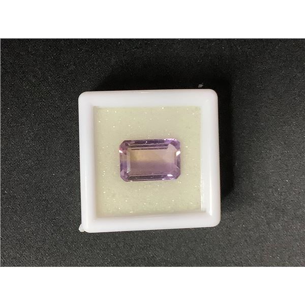 AMETRINE (AMETHYST & CITRINE) 5.495CT, 13.04 X 8.73 X 5.68MM, EMERALD CUT, LOUPE CLEAN, BRAZIL,