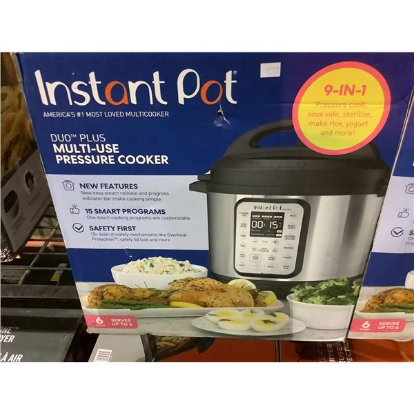 INSTANT POT 9-IN-1 6 SERVER DUO PLUS MULTI-USE PRESSURE COOKER