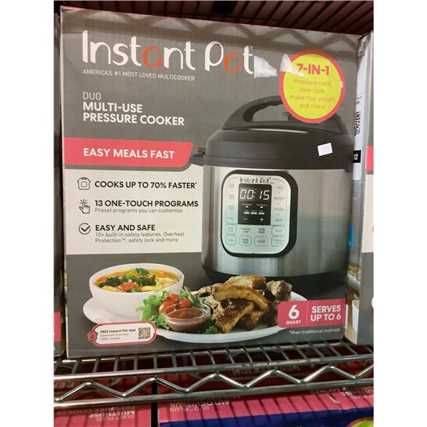 INSTANT POT 7-IN-1 DUO 6 SERVER 6QT MULTI-USE PRESSURE COOKER