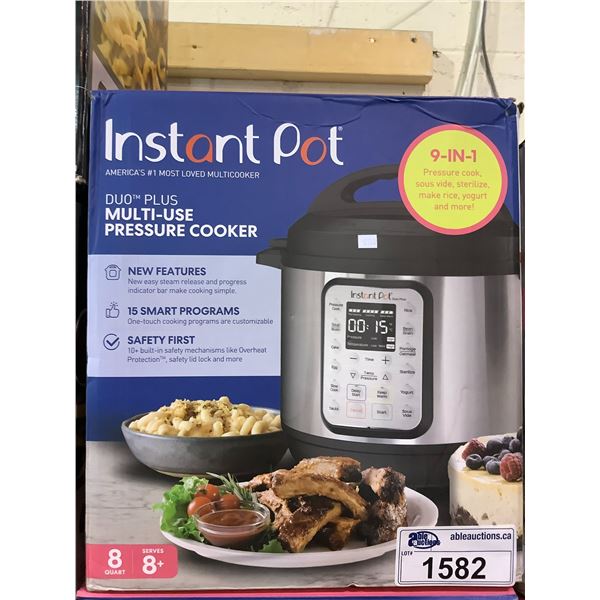 INSTANT POT DUO PLUS MULTI USE PRESSURE COOKER