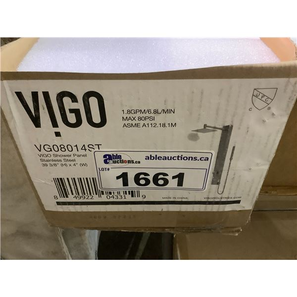 VIGO STAINLESS STEEL 6.8L/MIN SHOWER PANEL