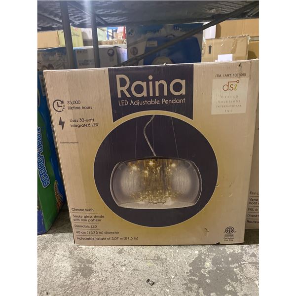 RAINA LED ADJUSTABLE LIGHT PENDANT CHROME FINISH