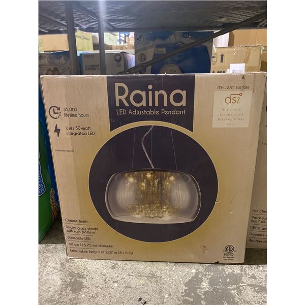 RAINA LED ADJUSTABLE LIGHT PENDANT CHROME FINISH