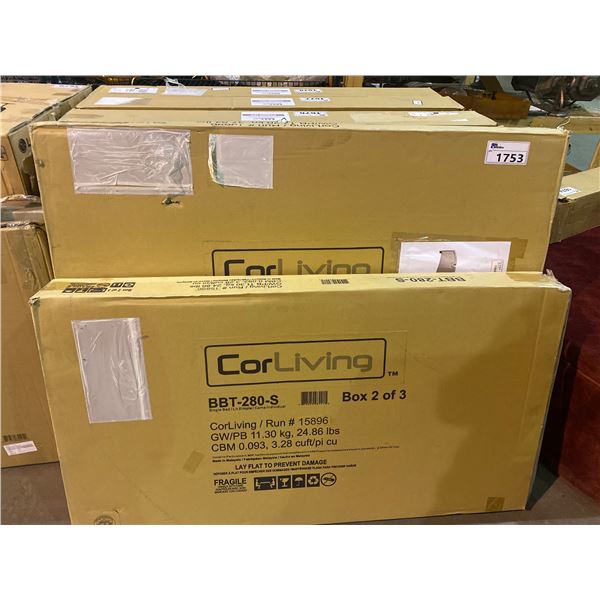 CORLIVING FAIRCHILD TWIN HEADBOARD AND FOOTBOARD (MISSING ONE BOX)