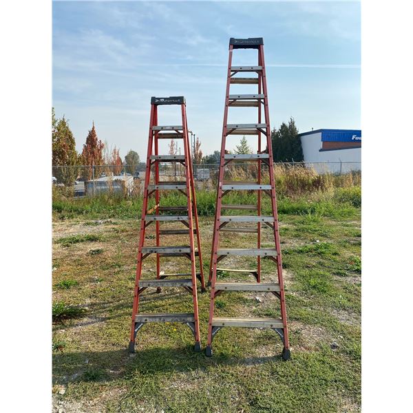 2 LOUISVILLE BRUTE FOLDING LADDERS