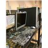 Image 2 : HP 1502 COMPUTER MONITOR WITH DESKTOP COMPUTER FOR PARTS AND REPAIR PLUS A MOUSE AND KEYBOARD