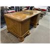 Image 2 : ANTIQUE WALNUT DOUBLE PEDESTAL DESK