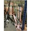 Image 2 : LOT OF BRACKETS, CHAIRS, CURTAIN RODS, 2 RACKS, AND MORE