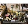 Image 2 : ASSORTED ITEMS INCLUDING; HAIRBRUSH & MIRROR SET, COLLECTABLE BOTTLES, CLOCKS & MORE