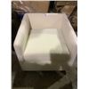 Image 1 : WHITE MODERN SWIVEL ACCENT CHAIR